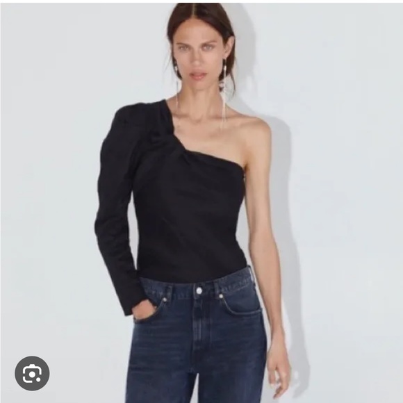 NWT One Sleeve Zara Blouse - Picture 1 of 3